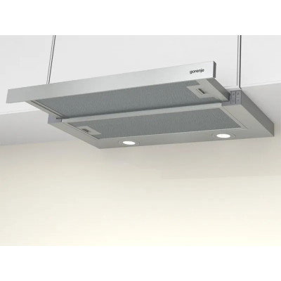 Витяжка Gorenje вбудована, 50см, 322м3ч, нерж (BHP523E10X)