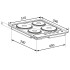 Варочная поверхность электрическая VENTOLUX HE 604 INOX 1