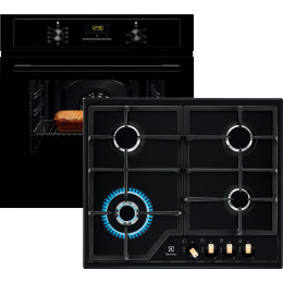 Духовой шкаф электрический Electrolux EOF3H50BK + Варочная поверхность газовая Electrolux KGS6436RK (комплект)