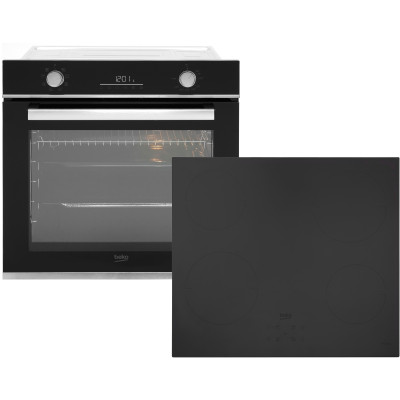 Духова шафа електрична + Варильна поверхня індукційна Beko BBSM13300XM (комплект)