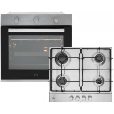 Духова шафа електрична Beko + Варильна поверхня газова Beko BBSE12130XD (комплект)