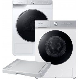 Стиральная машина полногабаритная SAMSUNG WW11B1944AGHUA + сушильный автомат SAMSUNG DV90T8240SH/UA (комплект) + планка Samsung SKK-UDW