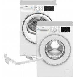 Пральна машина BEKO B3WFU5723W + Сушильний автомат Beko B3T67230 (комплект) + планка BEKO PSKS