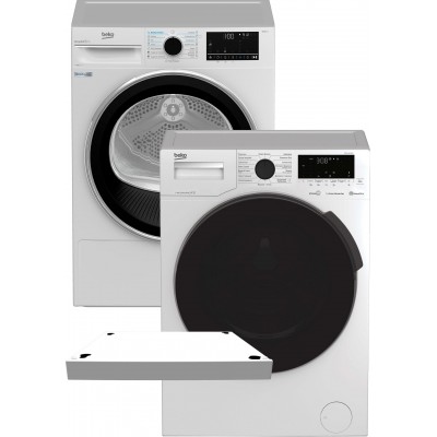 Стиральная машина BEKO WUE8616XBCW + Сушильный автомат Beko B5T69233 (комплект) + планка BEKO PSK