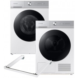 Стиральная машина полногабаритная SAMSUNG WW11B1944AGHUA+Сушильный автомат SAMSUNG DV90BB9445GHUA+Соединительный комплект Samsung SKK-SSW (комплект)