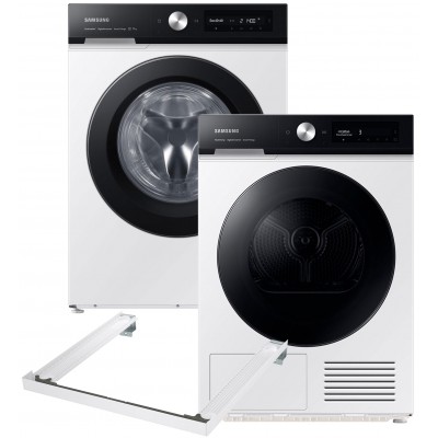 Стиральная машина полногабаритная SAMSUNG WW11B1504CAEUA+Сушильный автомат SAMSUNG DV90BB5245AEUA+Соединительный комплект Samsung SKK-SSW (комплект)