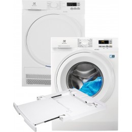 Стиральная машина полногабаритная ELECTROLUX EW6FN528WU + Сушильный автомат Electrolux EW6C527PU (комплект) + планка Electrolux E4YHMKP3