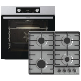 Духовой шкаф электрический Gorenje BO6735E02X + Варочная поверхность газовая GORENJE G642ABX (комплект)