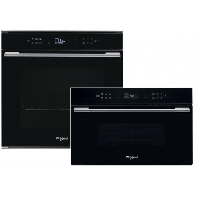 Духовой шкаф электрический WHIRLPOOL W7OM44S1PBL + Микроволновая печь WHIRLPOOL W7 MD440 NB (комплект)