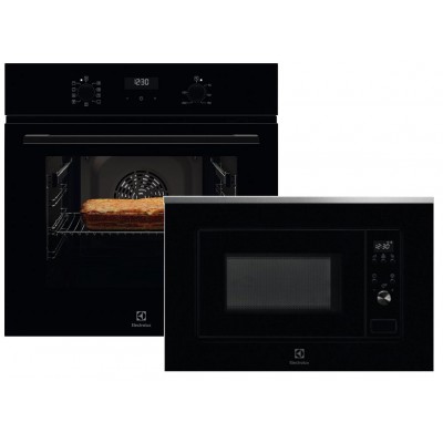 Духовой шкаф электрический ELECTROLUX EOF5C50BZ + Встраиваемая микроволновая печь ELECTROLUX LMS2203EMX (комплект)