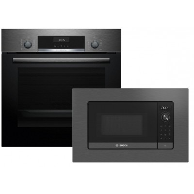 Духовой шкаф электрический Bosch HBJ517SG0R + Встроенная микроволновая печь Bosch Series 2 BEL623MD3 (комплект)