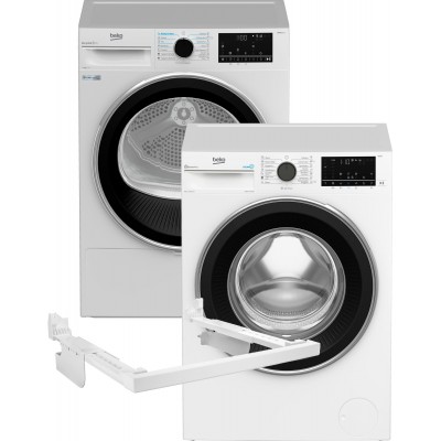 Стиральная машина BEKO B5WFU58436W + Сушильная машина BEKO B5T69233 + Планка соединительная BEKO PSK (комплект)