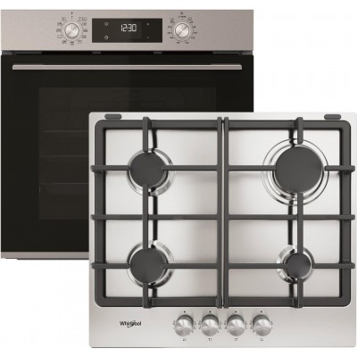 Духовой шкаф электрический WHIRLPOOL OMK58HU1X + Варочная поверхность газовая Whirlpool TKRL 660 IX (комплект)