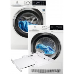 Стиральная машина полногабаритная ELECTROLUX EW6F348SAU+Соединительная планка Electrolux E1WYHSK1+Сушильный автомат Electrolux EW7H389SU (комплект)