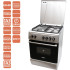 Плита газовая Ventolux GG 6060 CS(X)T