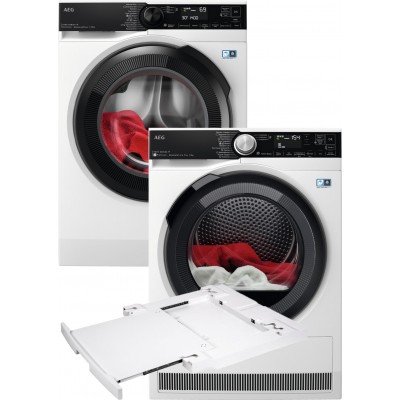 Стиральная машина AEG LFR73144OU + Сушильный автомат AEG TR959M6SU + Монтажный комплект с выдвижной полкой AEG Electrolux A1WYHSK1 (комплект)
