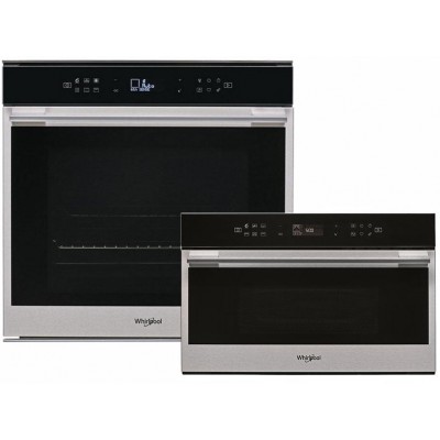 Духовой шкаф электрический WHIRLPOOL W7OM44S1C + Микроволновая печь Whirlpool W7MD440 (859991539250) (комплект)