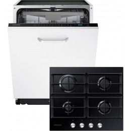 Встраиваемая посудомоечная машина SAMSUNG DW60M6050BB/WT + Варочная поверхность газовая SAMSUNG NA64H3000AK/WT (комплект)
