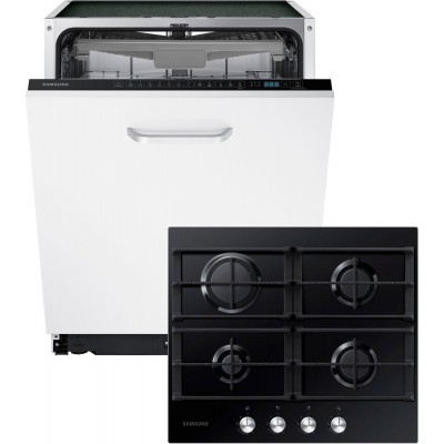 Вбудована посудомийна машина SAMSUNG DW60M6050BB/WT + Варильна поверхня газова SAMSUNG NA64H3000AK/WT (комплект)