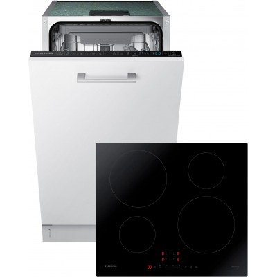 Вбудована посудомийна машина SAMSUNG DW50R4050BB/WT + Варильна поверхня індукційна SAMSUNG NZ64H37070K/WTT (комплект)