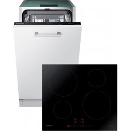 Встраиваемая посудомоечная машина SAMSUNG DW50R4070BB/WT + Варочная поверхность индукционная SAMSUNG NZ64H37070K/WT (комплект)