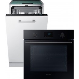 Встраиваемая посудомоечная машина SAMSUNG DW50R4070BB/WT + Духовой шкаф электрический SAMSUNG NV68A1110RB/WT (комплект)