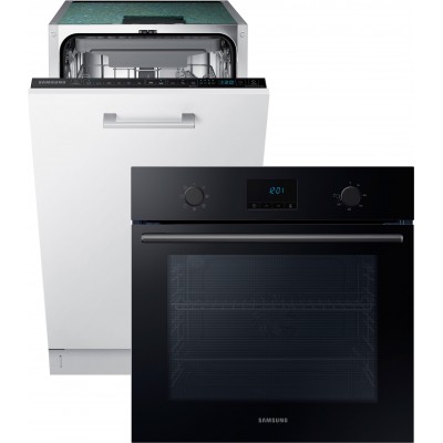 Встраиваемая посудомоечная машина SAMSUNG DW50R4070BB/WT + Духовой шкаф электрический SAMSUNG NV68A1110RB/WT (комплект)