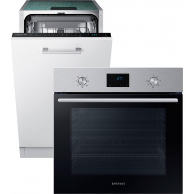 Встраиваемая посудомоечная машина SAMSUNG DW50R4070BB/WT + Духовой шкаф электрический SAMSUNG NV68A1110RS/WT (комплект)