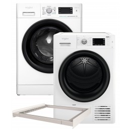 Стиральная машина полногабаритная WHIRLPOOL FFB 8248 BV UA + Сушильная машина Whirlpool FFT M22 9X2B UA + Универсальная соединительная планка WPRO CDS102 - C00565134 (комплект)
