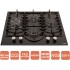 Варочная поверхность газовая VENTOLUX HG640-VAG3 CEST (BK)