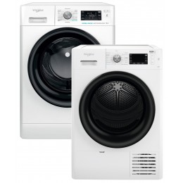 Стиральная машина полногабаритная WHIRLPOOL FFB 10469 BV UA + Сушильная машина Whirlpool FFT M22 9X2B UA (комплект)