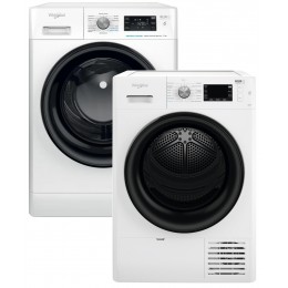 Стиральная машина полногабаритная WHIRLPOOL FFB 9448 BV UA + Сушильная машина Whirlpool FFT M22 9X2B UA (комплект)
