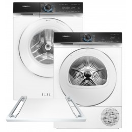 Пральна машина Siemens iQ700 WG56B2A0UA + Сушильний автомат SIEMENS WQ45B290UA + EU Сполучна планка Siemens WZ27500 (комплект)