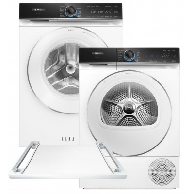 Пральна машина Siemens iQ700 WG56B2A0UA + Сушильний автомат SIEMENS WQ45B290UA + EU Сполучна планка Siemens WZ27500 (комплект)