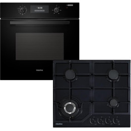 Духовой шкаф электрический INTERLINE OEG 543 ECC BA + Варочная поверхность газовая INTERLINE SGV 664 FGT BA (комплект)