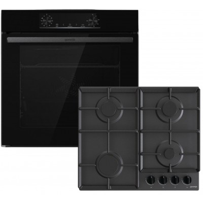 Духова шафа електрична Gorenje BO6735E05B + Варильна поверхня газова Gorenje G641EB (комплект)