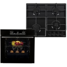 Духовой шкаф электрический Gorenje BO6735E02BK + Варочная поверхность газовая Gorenje G641EB (комплект SET BlackGas)