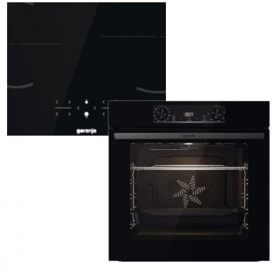 Духова шафа електрична Gorenje BOS6737E06BG + Варильна поверхня індукційна Gorenje GI6401BSC (комплект Black Induction Set 2)