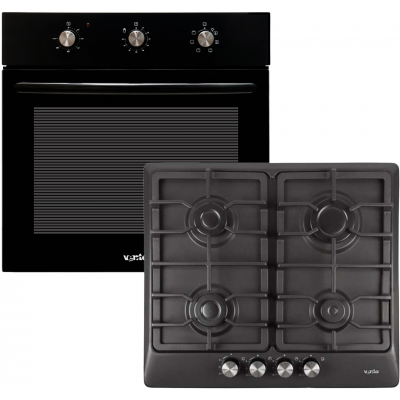 Духова шафа електрична Ventolux NERO 6 MT (BK) + Варильна поверхня газова VENTOLUX HG640 B2 CS (AN) (комплект)