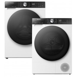 Сушильний автомат Hisense DH5S102BW/UA + Пральна машина повногабаритна Hisense WF5S1045BW/UA (комплект)
