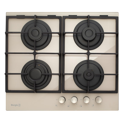 Варочная поверхность газовая BORGIO 6170-15 (Ivory Glass) FFD