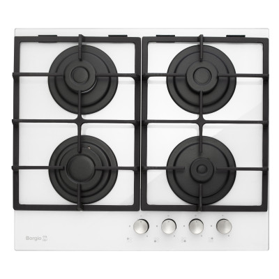 Варильна поверхня газова BORGIO 6170-15 (White Glass) FFD