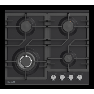 Варочная поверхность газовая BORGIO D 6342-19 Black Matt Enamelled