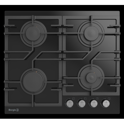 Варочная поверхность газовая BORGIO D 6390-19 Black Glass
