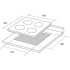 Варочная поверхность газовая BORGIO D 6390-19 White Glass