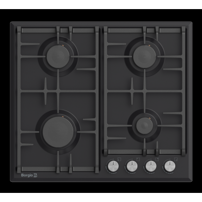 Варильна поверхня газова BORGIO DL 6340-11 Black Matt Enamelled