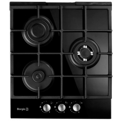 Варильна поверхня газова Borgio 4111-15 FFD Black Glass