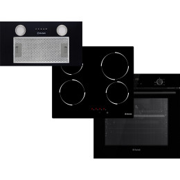 Духовой шкаф электрический PERFELLI PERLA 6D7 NERO + Поверхность электрический PERFELLI VH 6101 BL + Вытяжка PERFELLI BI 5652 BL 1000 LED (комплект)