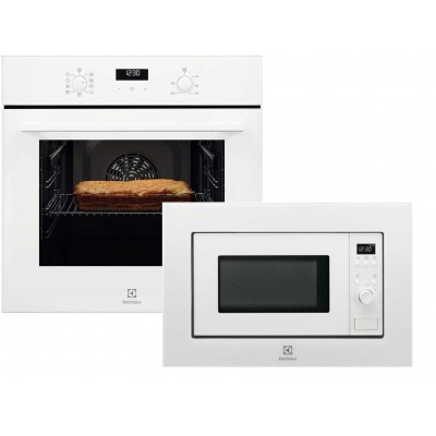 Духовой шкаф электрический ELECTROLUX EOF5F50BV + Встраиваемая микроволновая печь Electrolux LMS2173EMW (комплект)