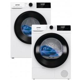 Пральна машина Gorenje W1NHPI84AS/UA + Сушильний автомат Gorenje DHNE82/UA (комплект)